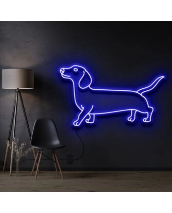 Dachshund Neon Sign for Dog Lovers and Pet Spaces
