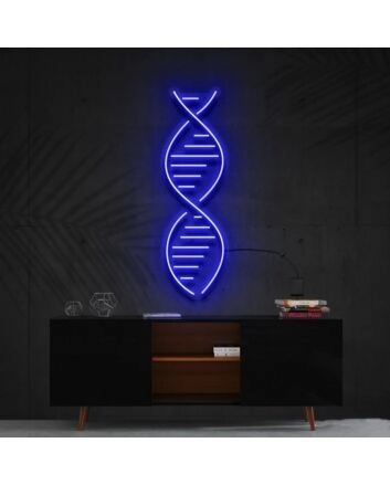 Dna Neon Sign for Science and Biology Enthusiasts