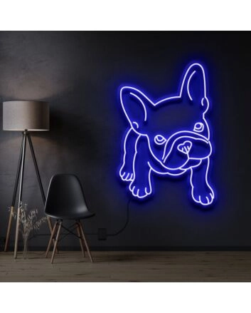 French Bulldog Puppy Neon Sign for Dog Lovers and Pet Spaces