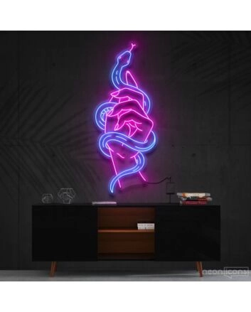 Hand Of Temptation Neon Sign for Bold and Unique Spaces