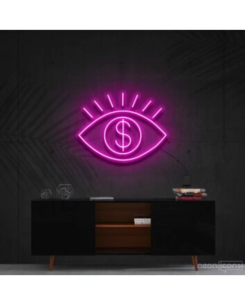All Eye See Is Money Neon Sign for Bold and Motivational Spaces