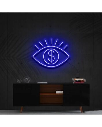 All Eye See Is Money Neon Sign for Bold and Motivational Spaces