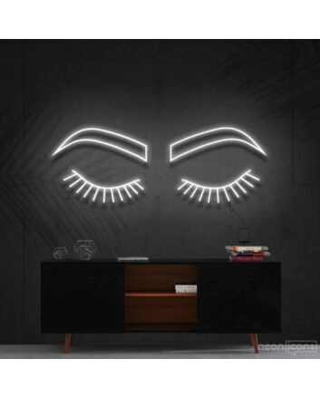 Lashes Brows Neon Sign for Beauty Salons