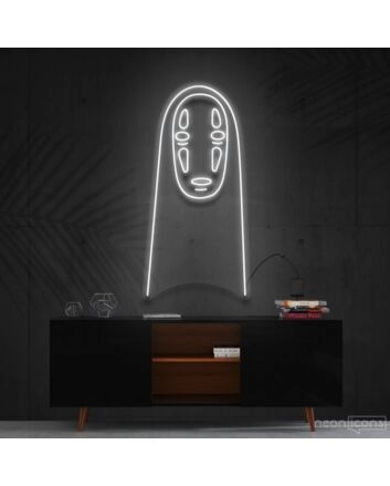 No Face Spirited Away Neon Sign for Anime and Movie Fans