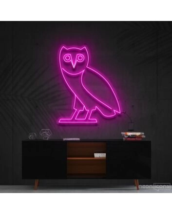 October&#039;s Very Own Owl Neon Sign for Music Fans