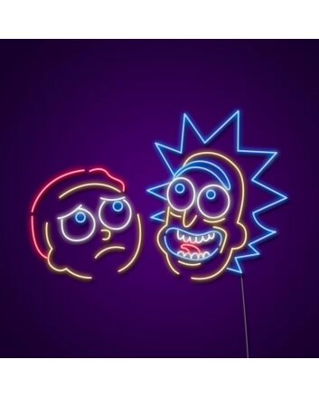 Rick And Morty Neon Sign for Fans and Fun Spaces