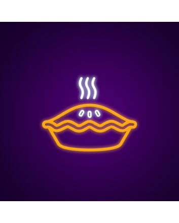 Pie Neon Sign for Bakeries and Dining Areas