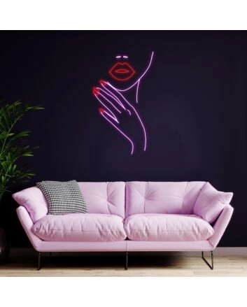 Nails Neon Sign for Beauty and Personal Care Spaces