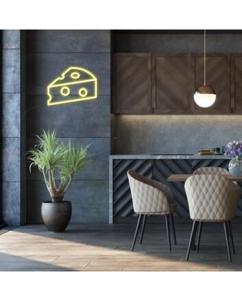 Cheese Neon Sign for Cheese Lovers and Dining Areas