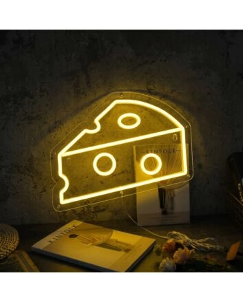 Cheese Neon Sign for Cheese Lovers and Dining Areas