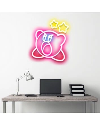 Kirby Sign Neon Sign for Video Game Fans