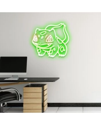 Balbasaur Neon Sign for Anime Fans and Fun Spaces