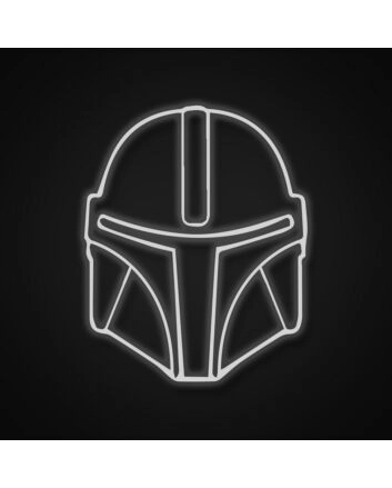 Mandalorian Neon Sign for Star Wars Fans and Sci-Fi Decor