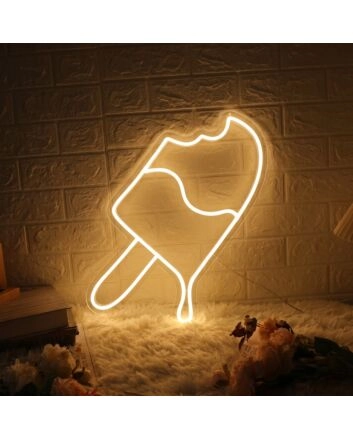 Ice Popsicle Neon Sign for Refreshing and Fun Spaces