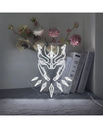 Black Panther Customs Neon Sign for Superhero Fans