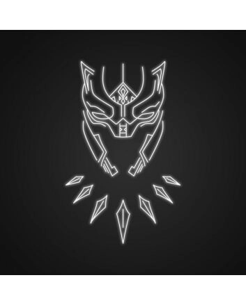 Black Panther Customs Neon Sign for Superhero Fans