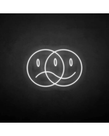 Double face&#39; neon sign