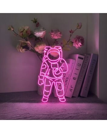 Astronaut Neon Sign for Space and Astronomy Lovers