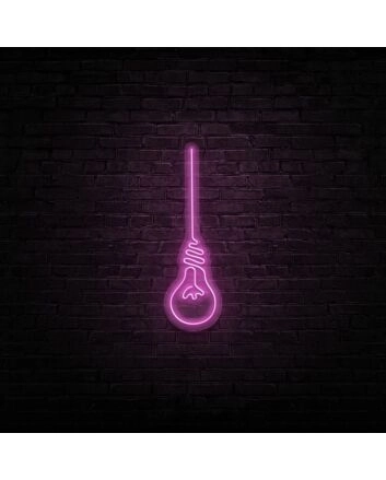 Lightbulb Neon Sign for Creative and Inspirational Decor
