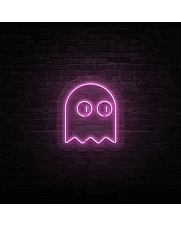 Ghost Man Neon Sign for Halloween and Fun Decor