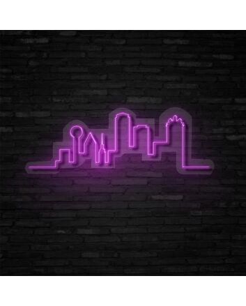 Dallas City Neon Sign for City Lovers and Modern Spaces