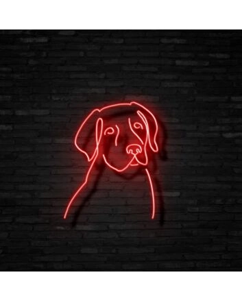 Labrador Neon Sign for Dog Lovers and Pet Spaces