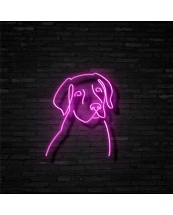 Labrador Neon Sign for Dog Lovers and Pet Spaces