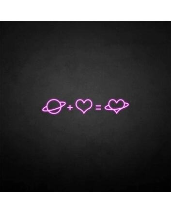 &#39;Love Equation&#39; neon sign