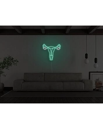 Uterus Neon Sign for Empowering and Feminist Decor
