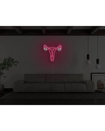 Uterus Neon Sign for Empowering and Feminist Decor