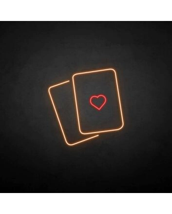 &#39;Love Card&#39; neon sign
