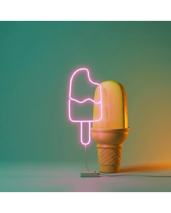 Ice cream2&#39; neon sign