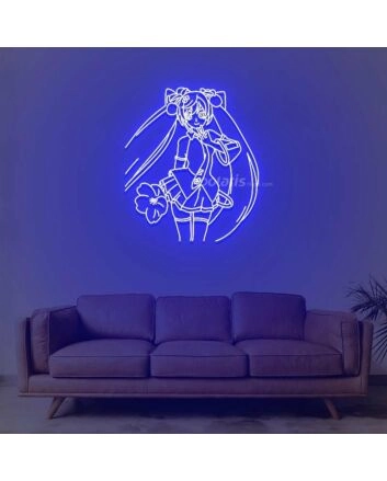Hatsune Miku 2 Neon Sign for Anime Fans