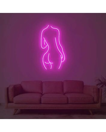 Lady Back Neon Sign for Artistic and Elegant Spaces