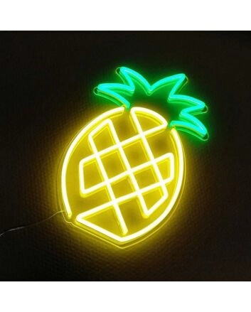 Pineapple Neon Sign for Tropical and Fun Decor
