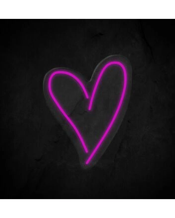 Heart Neon Sign for Romantic and Loving Spaces