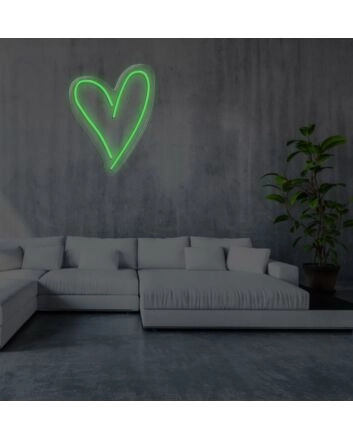 Heart Neon Sign for Romantic and Loving Spaces