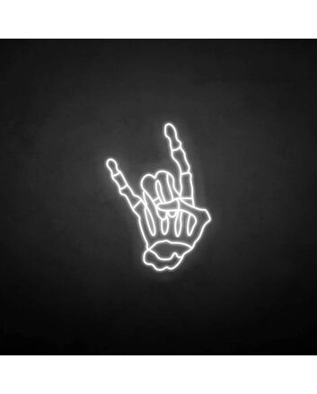 Skeleton hand&#39; neon sign