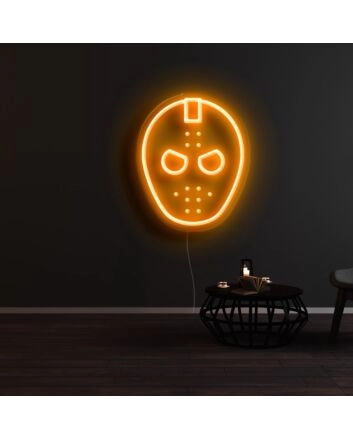 Friday The 13th Mask Neon Sign for Horror Fans