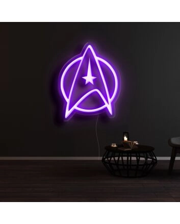 Star Trek Clip Art Starfleet Neon Sign for Sci-Fi Fans