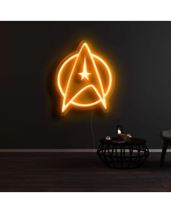 Star Trek Clip Art Starfleet Neon Sign for Sci-Fi Fans