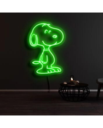 Snoopy Smile Neon Sign for Cartoon Fans