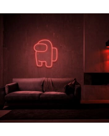 Among Us Neon Sign for Game Lovers and Fun Spaces