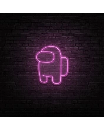 Among Us Neon Sign for Game Lovers and Fun Spaces