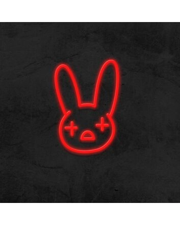 Bad Bunny Neon Sign for Music Fans and Bold Spaces
