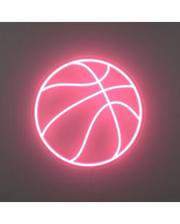 Basketball Neon Sign for Sports Lovers and Enthusiasts