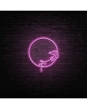 Dog Chilling Neon Sign for Pet Lovers and Fun Spaces