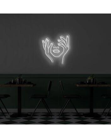 Hold Face Neon Sign for Artistic and Unique Decor