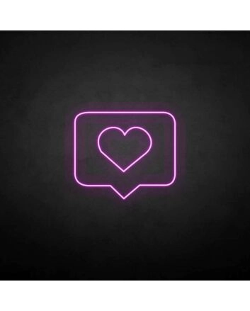 Love letter&#39; neon sign