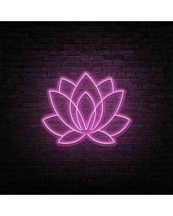 Lotus Neon Sign for Peaceful and Tranquil Spaces